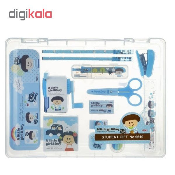 بسته لوازم تحریردلی مدل 9610 مجموعه15عددی