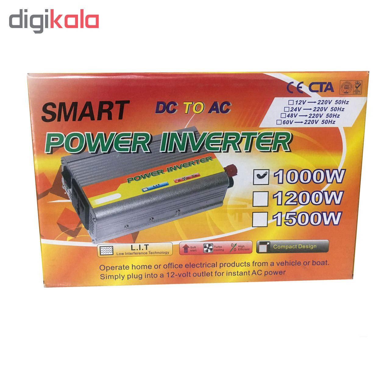 مبدل برق اسمارت کد 2018 ظرفیت 1 کیلووات مبدل برق اسمارت کد 2018 ظرفیت 1 کیلووات