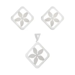 نیم ست نقره زنانه طرح ستاره کد M109