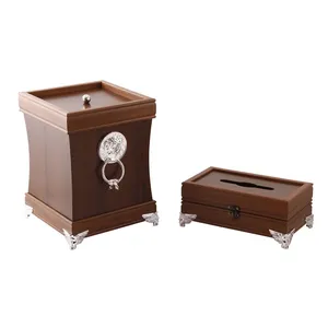 ست سطل و جا دستمال کاغذی مدل ABB کد DLT-B1007