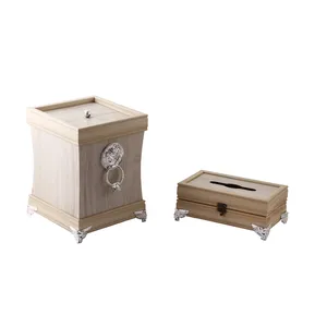 ست سطل و جا دستمال کاغذی مدل ABB کد DLT-B1008