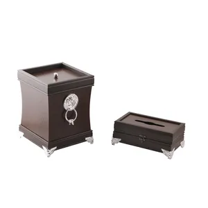 ست سطل و جا دستمال کاغذی مدل ABB کد DLT-B1009
