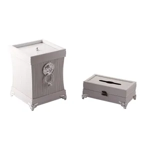 ست سطل و جا دستمال کاغذی مدل ABB کد DLT-B1010