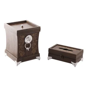 ست سطل و جا دستمال کاغذی مدل ABB کد DLT-B1012