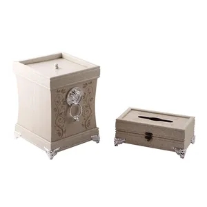 ست سطل و جا دستمال کاغذی مدل ABB کد DLT-B1013