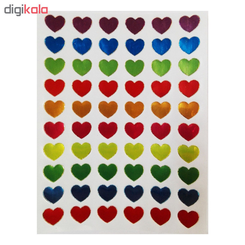 استیکر کودک طرح قلب و ستاره مدل s117 بسته 4 عددی
