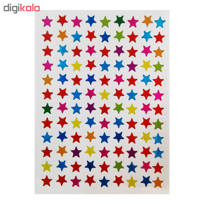 استیکر کودک طرح قلب و ستاره مدل s118 بسته 10 عددی