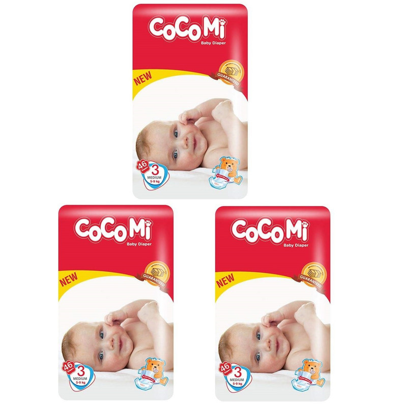 پوشک کوکومی مدل Eco46 سایز 3 بسته 3 عددی