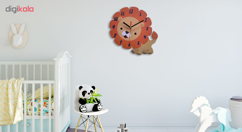 ساعت دیواری کودک باروچین طرح شیر کوچولو
