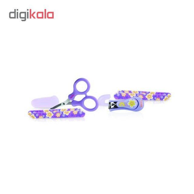 ست قیچی و ناخن گیر کودک نوبی کد 1130 بسته 3 عددی