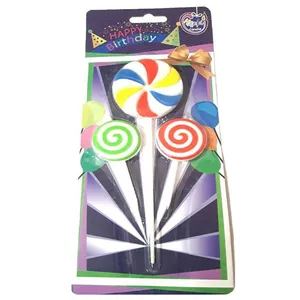 شمع تولد طرح آبنبات بسته 3 عددی