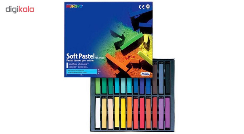 پاستل گچی 24 رنگ مونگیو مدل MP-24