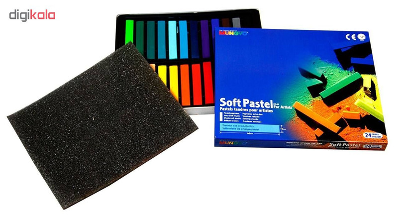 پاستل گچی 24 رنگ مونگیو مدل MP-24