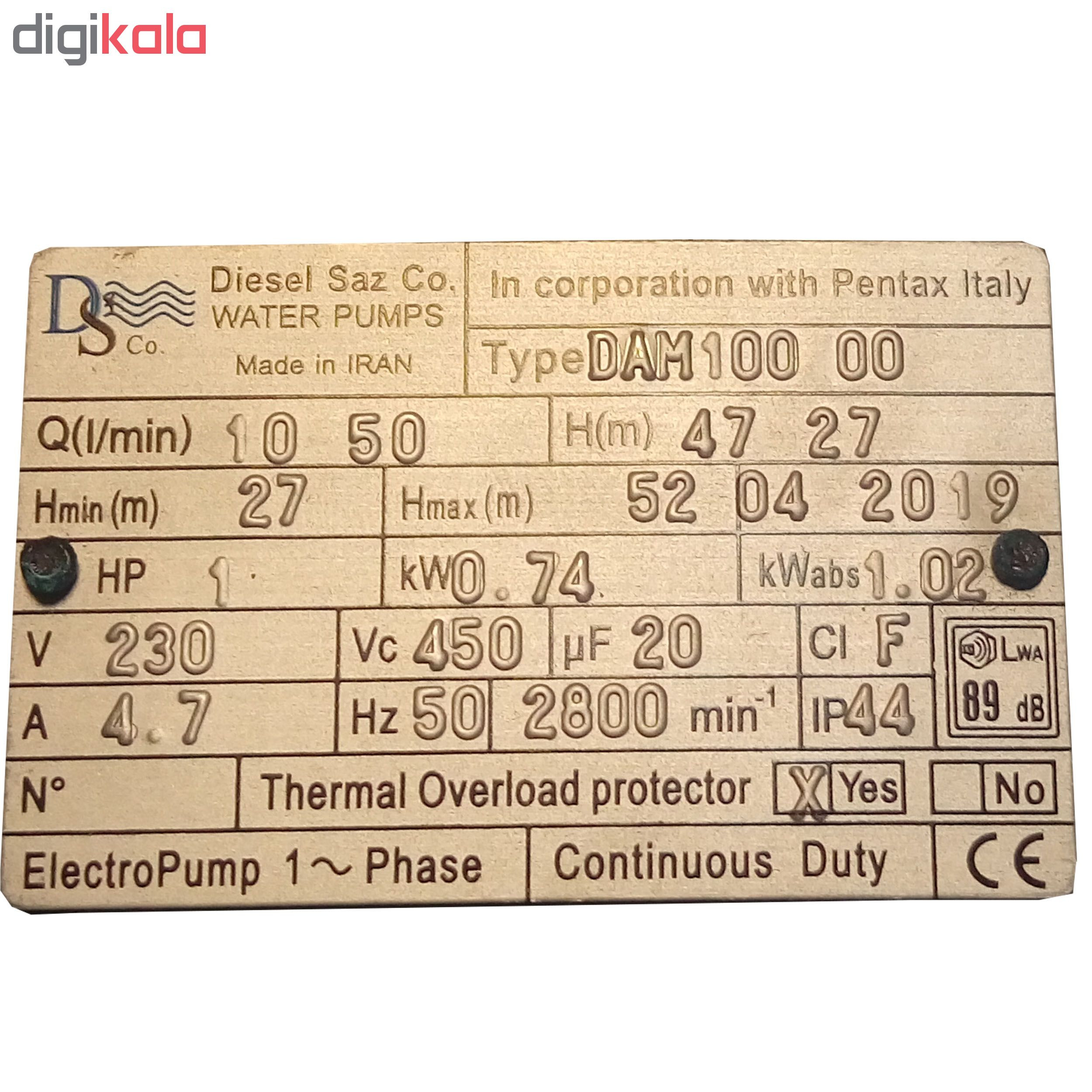 پمپ آب دیزل ساز مدل DAM100/00