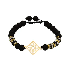 دستبند نقره زنانه طرح لوزی 150s9