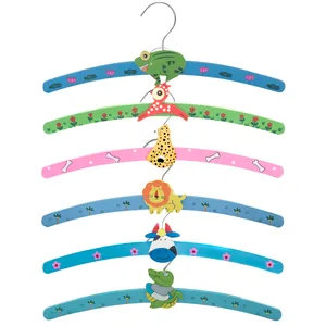 چوب لباسی نوزاد مدل happy animals2 مجموعه 6 عددی
