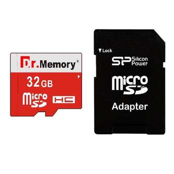 کارت حافظه microSDHC دکتر مموری مدل DR6022RVB کلاس 10 استاندارد UHS-I U1 سرعت 80MBps ظرفیت 32 گیگابایت به همراه آداپتور microSD