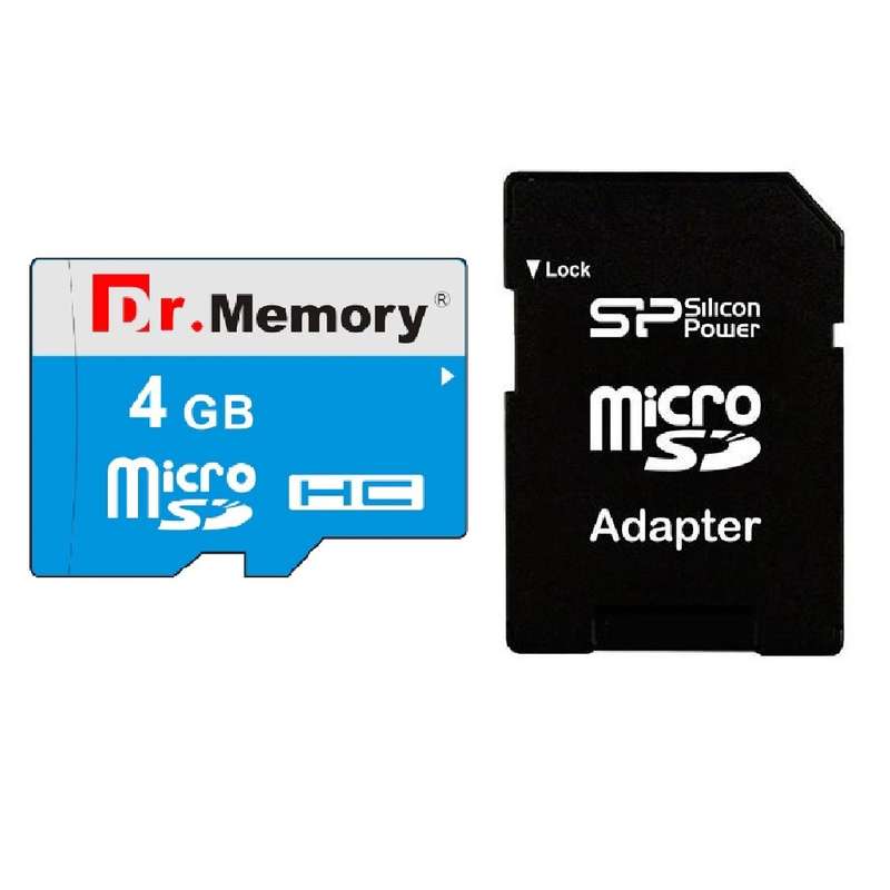 کارت حافظه microSDHC دکتر مموری مدل DR6022BVB کلاس 10 استاندارد UHS-I U1 سرعت 80MBps ظرفیت 4 گیگابایت به همراه آداپتور  SD