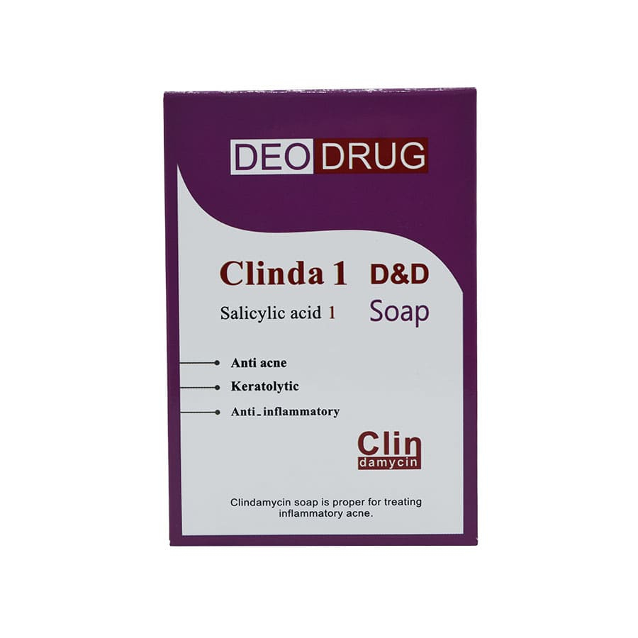 صابون شستشو دئودراگ مدل ClindaMycin وزن 90 گرم
