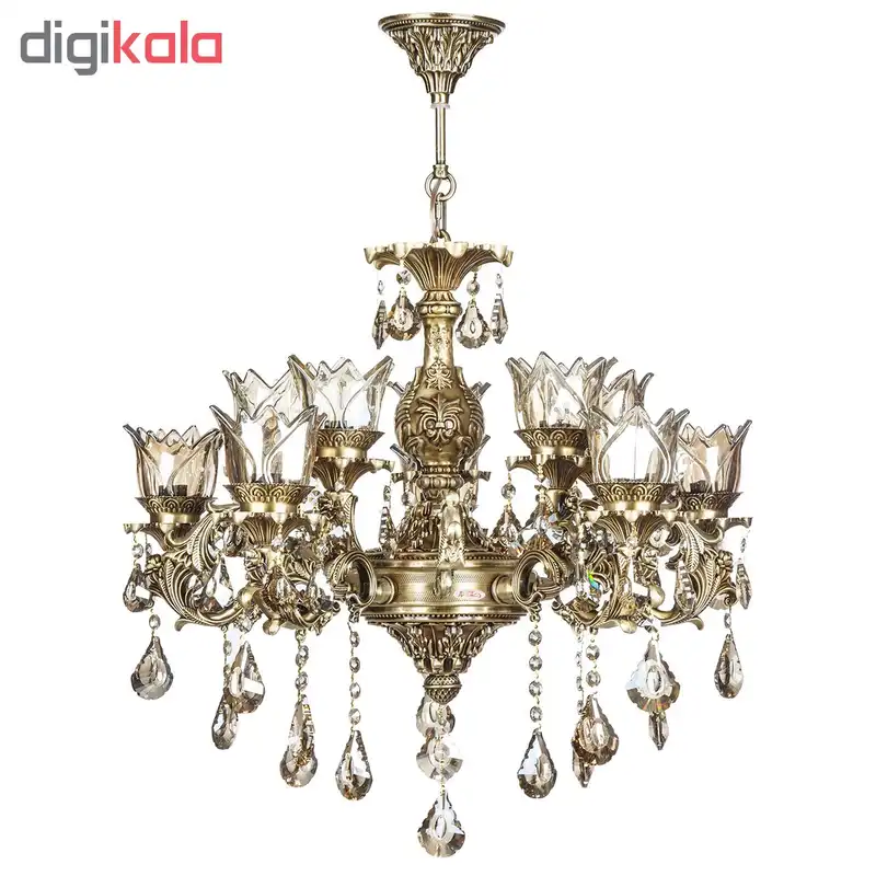 لوستر 10 شعله چشمه نور مدل M3416.5+5-A