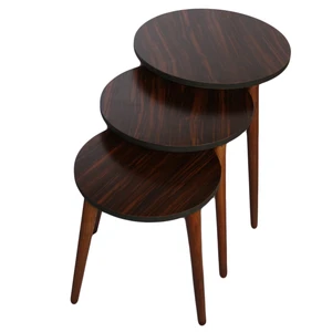 میز عسلی مدل ADV01 مجموعه 3 عددی