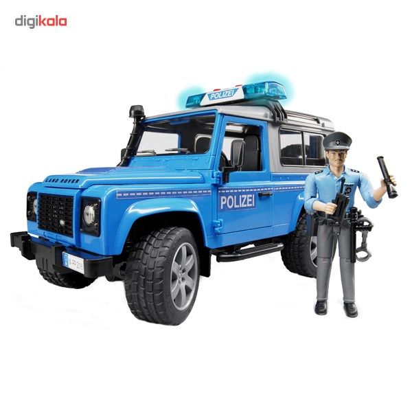 ماشین بازی برودر مدل Land-Rover Wagon Police Car With Policeman 2597