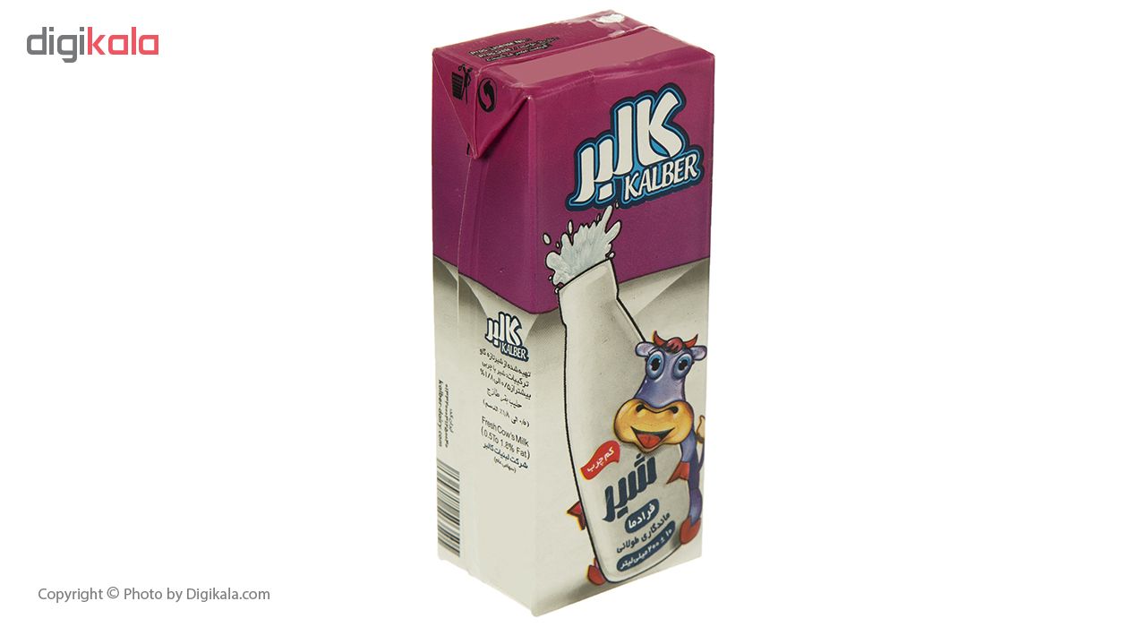 شیر کم چرب کالبر حجم 200 میلی لیتر