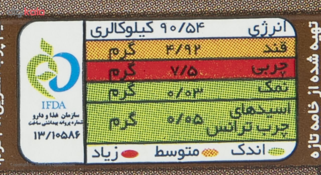 خامه کاکائویی کالبر وزن 200 گرم