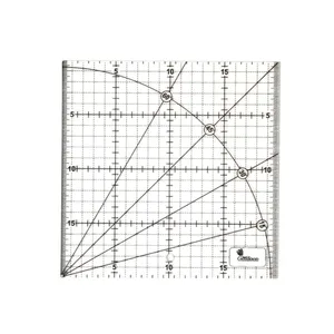 خط کش 20 سانتی متری گلدون طرح الفا کد G 20*20