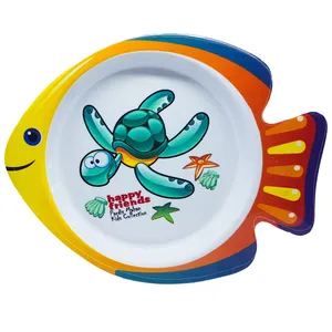 بشقاب غذاخوری کودک طرح ماهی کد 2064