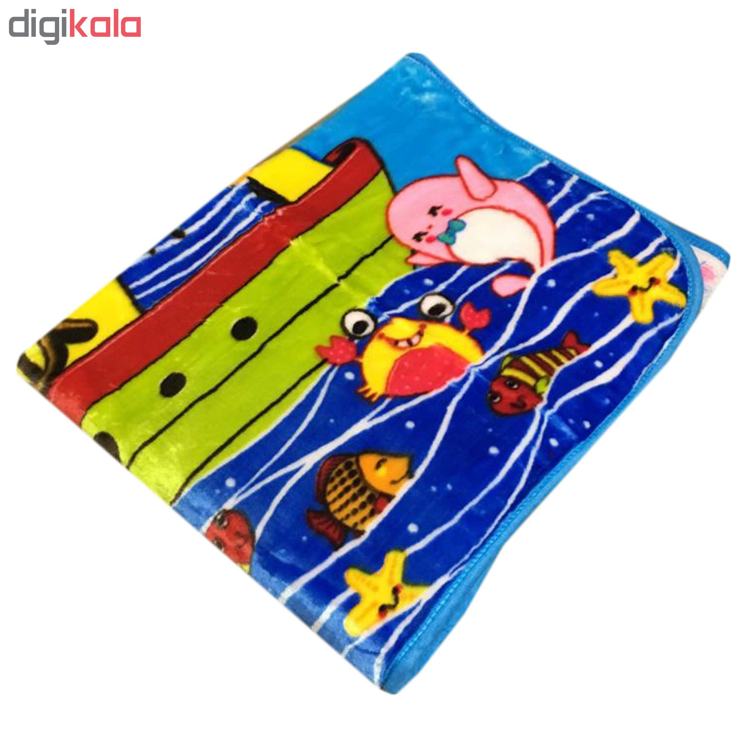 پتو نوزادی طرح ملوان کوچولو سایز 80x110 سانتی متر