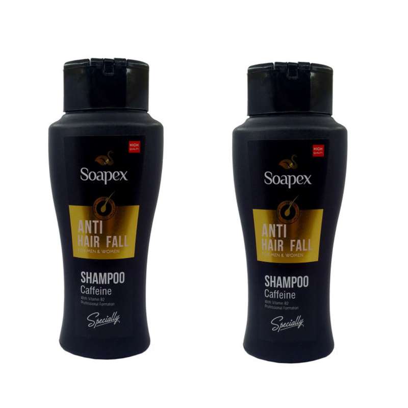 شامپو مو سوپکس مدل Caffeine حجم 400 میلی لیتر مجموعه 2 عددی