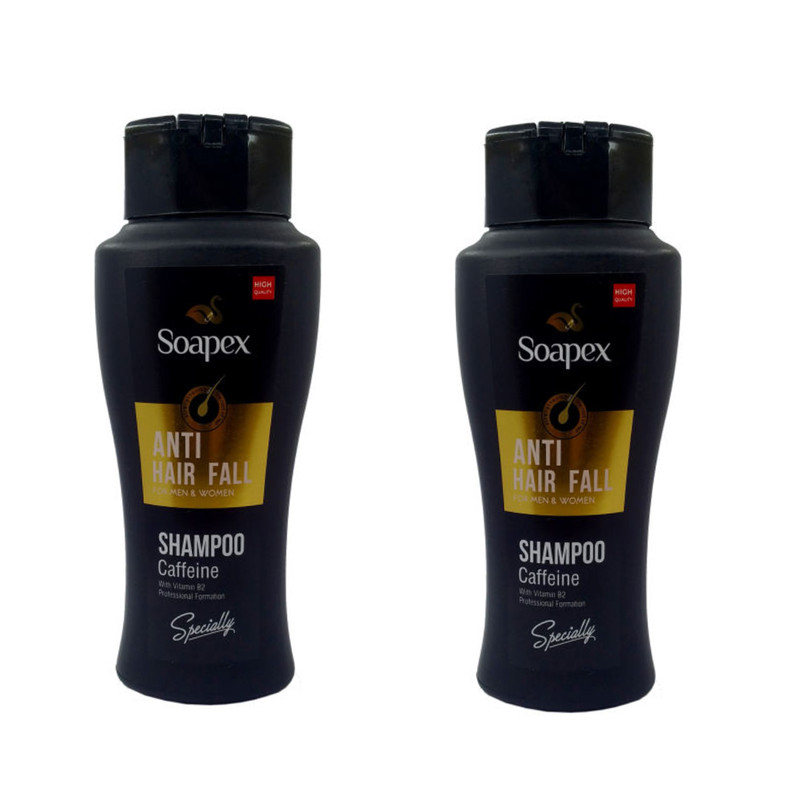 شامپو مو سوپکس مدل Caffeine حجم 400 میلی لیتر مجموعه 2 عددی