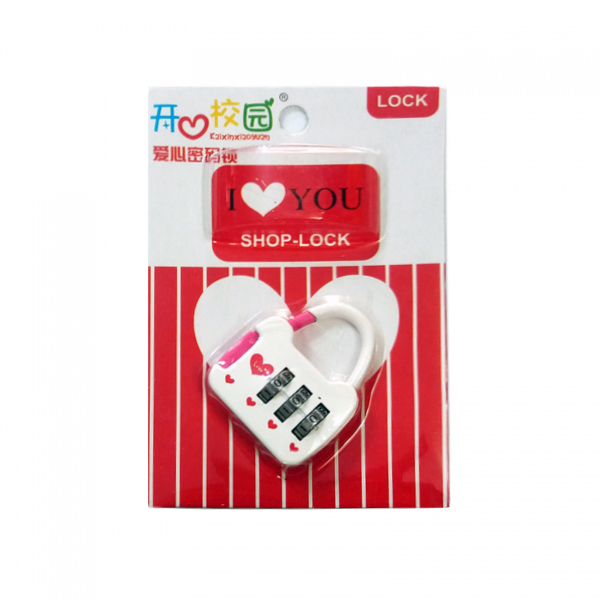 قفل آویز مدل SHOP-LOCK طرح LOVE