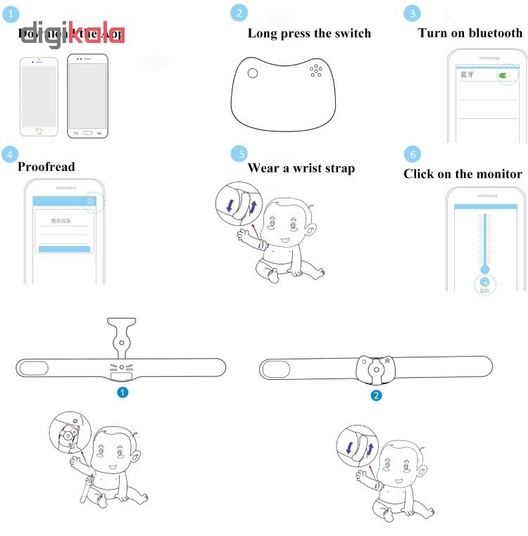 تب سنج هوشمند نوزاد مدل SFM