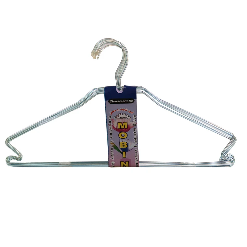 چوب لباسی مبین مدل Characteristic بسته 6 عددی