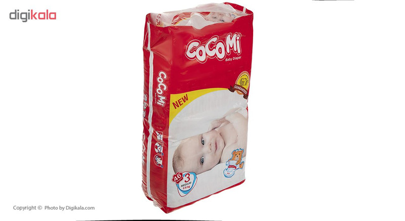 پوشک کوکومی مدل Red سایز 3 بسته 46 عددی