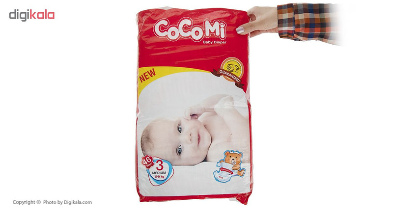 پوشک کوکومی مدل Red سایز 3 بسته 46 عددی