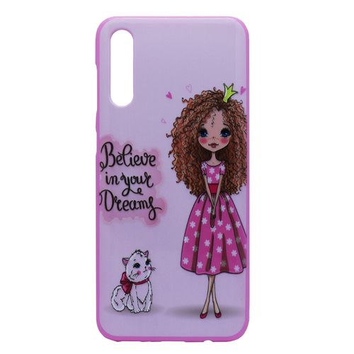 کاور طرح white cat کد pi-02 مناسب برای گوشی موبایل سامسونگ Galaxy A50