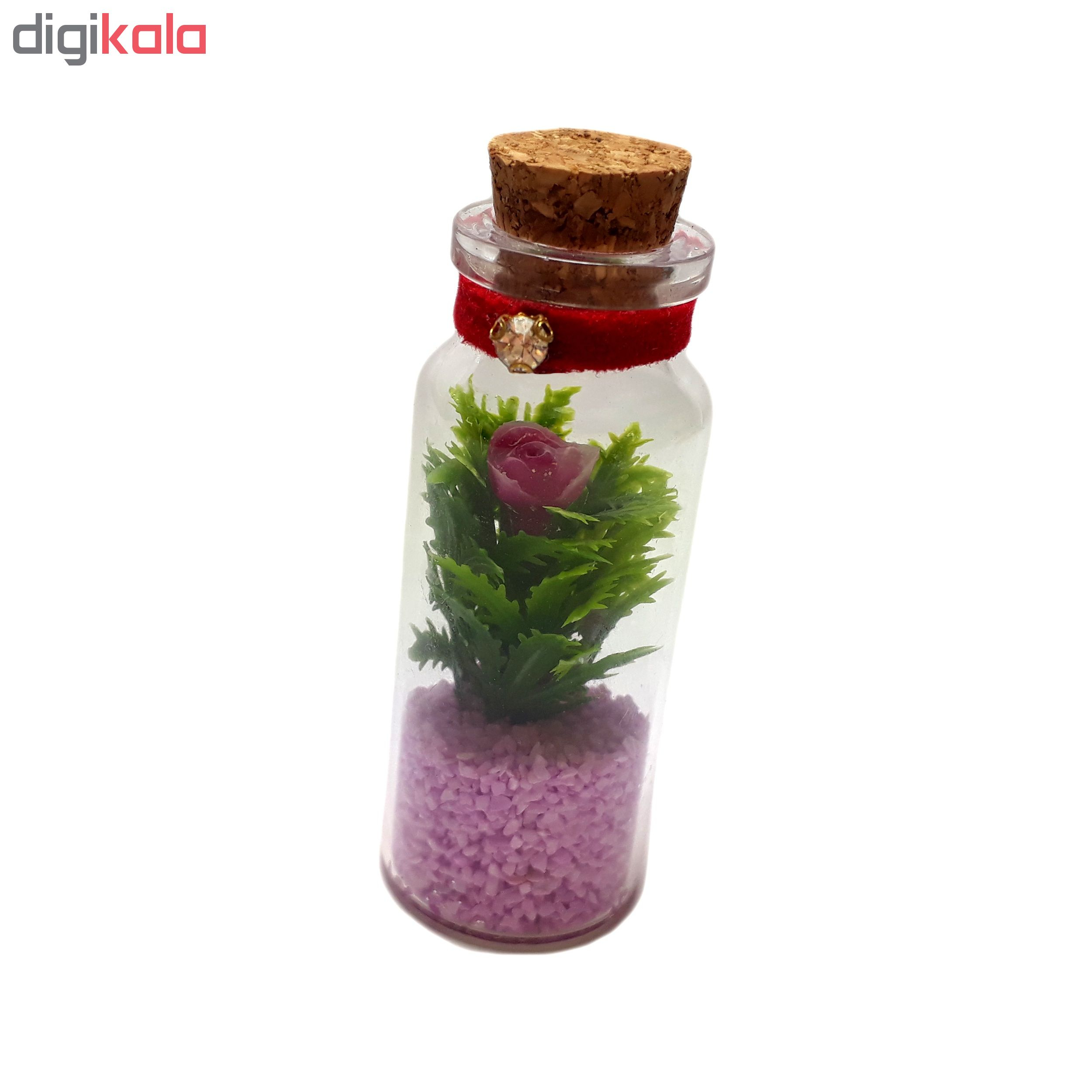 ست هدیه گل مصنوعی طرح تراریوم مدل Elay box
