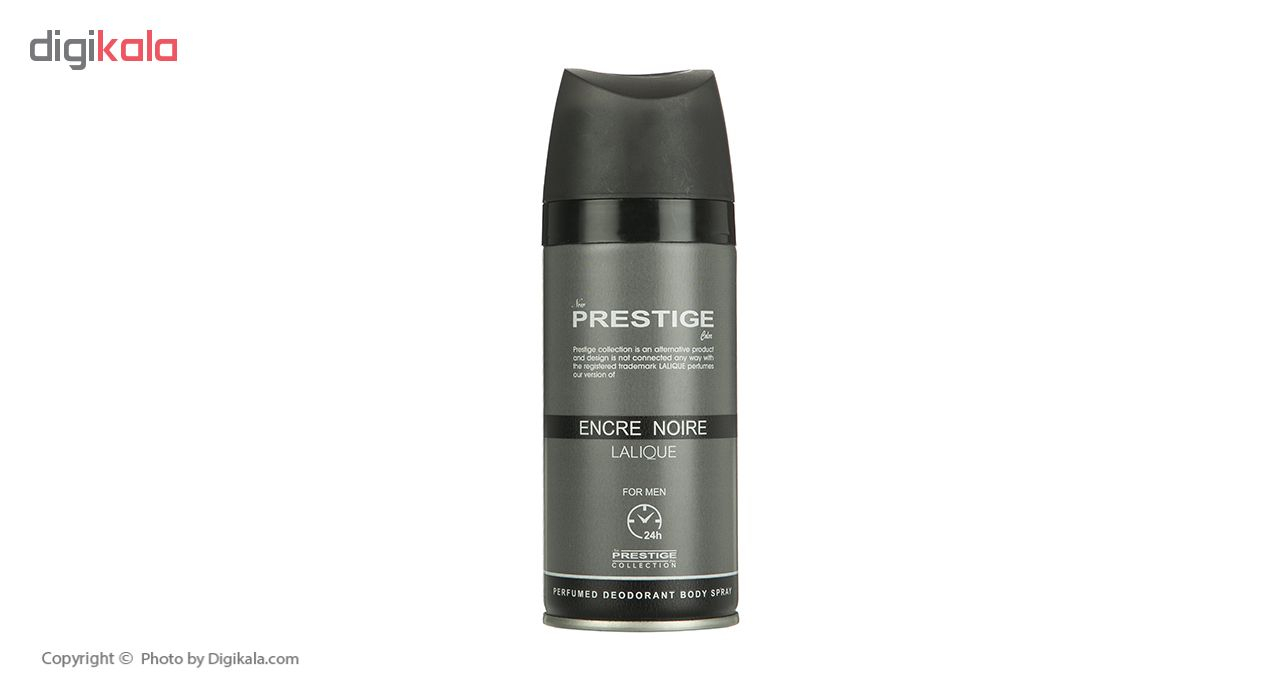 اسپری خوشبو کننده بدن مردانه پرستیژ مدل Encre Noire Lalique حجم 150 میلی لیتر