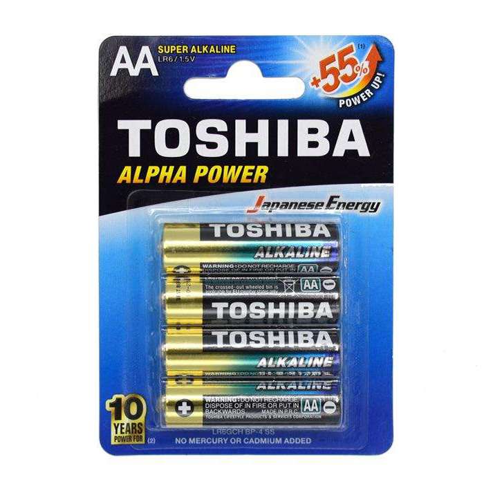 باتری قلمی توشیبا مدل Alpha Power بسته 4 عددی باتری قلمی توشیبا مدل Alpha Power بسته 4 عددی