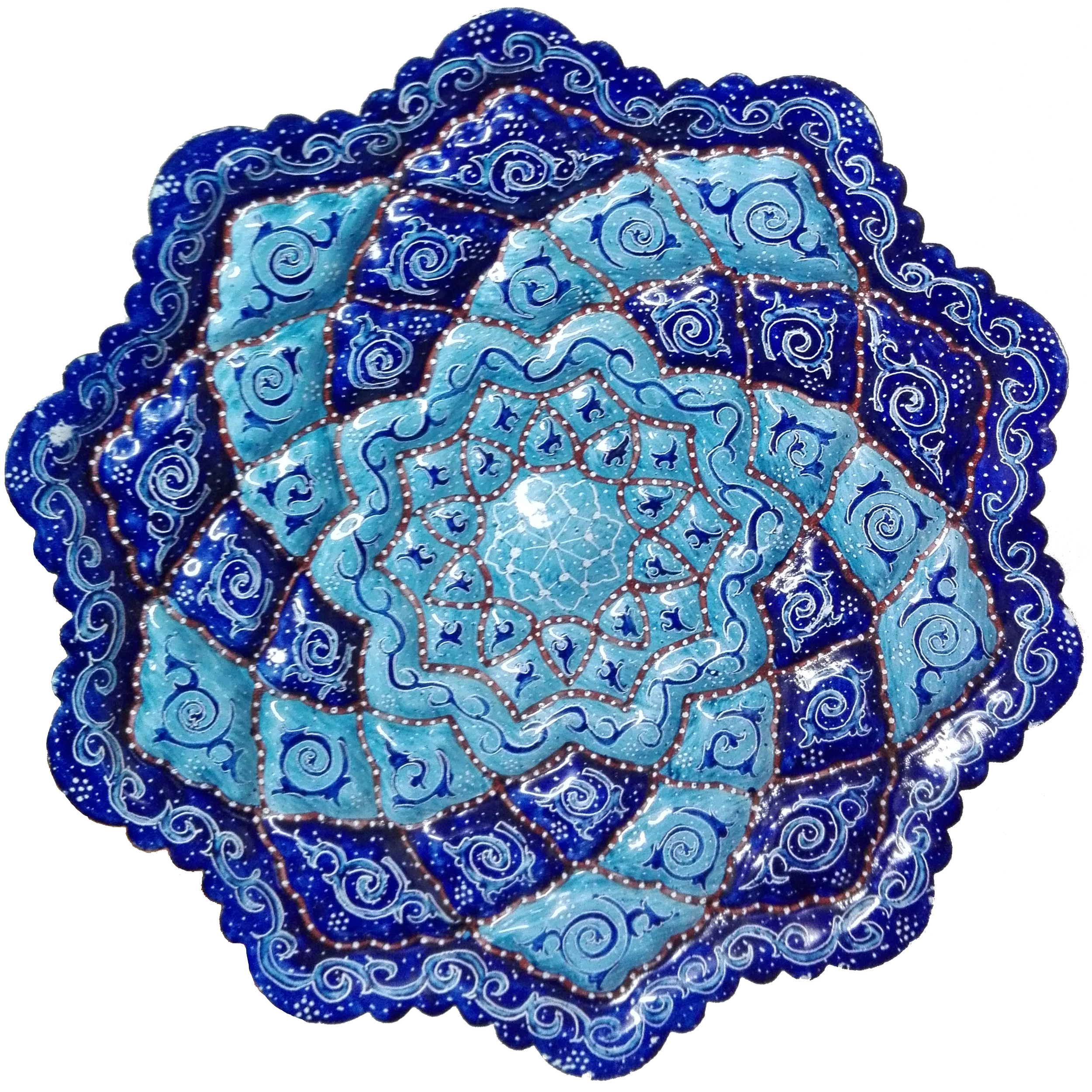 بشقاب میناکاری مدل MP2COL16