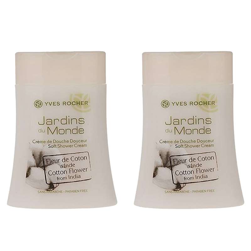 شامپو بدن ایو روشه سری Jardins Du Monde مدل Cotton Flower حجم 200 میلی لیتر مجموعه 2 عددی شامپو بدن ایو روشه سری Jardins Du Monde مدل Cotton Flower حجم 200 میلی لیتر مجموعه 2 عددی