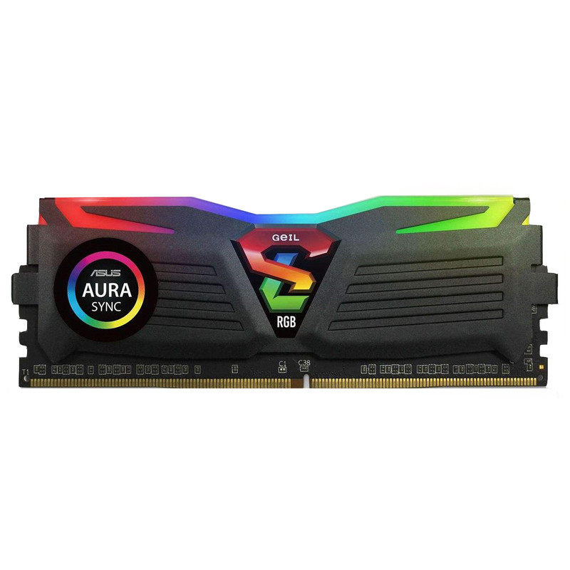 رم دسکتاپ DDR4 تک کاناله 2400 مگاهرتز CL16 گیل مدل Super Luce Rgb ظرفیت 8 گیگابایت