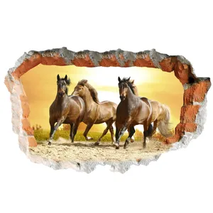 Zhivar Wild Horses 3D Wall Sticker