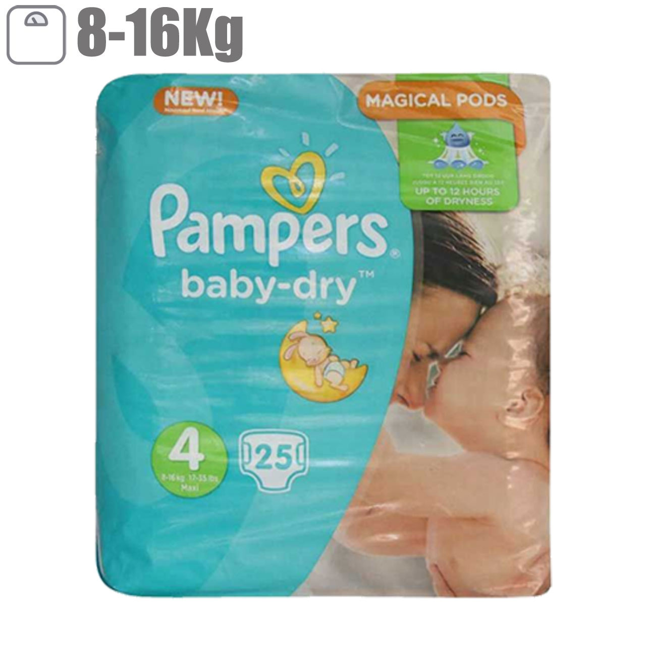 پوشک پمپرز مدل Baby Dry سایز 4 بسته 25 عددی