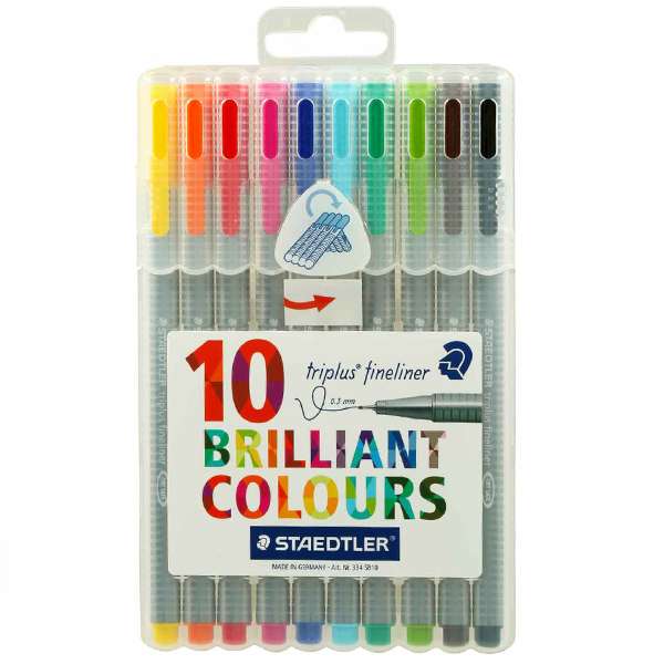 روان نویس 10 رنگ استدلر مدل Triplus Brilliant Colors روان نویس 10 رنگ استدلر مدل Triplus Brilliant Colors