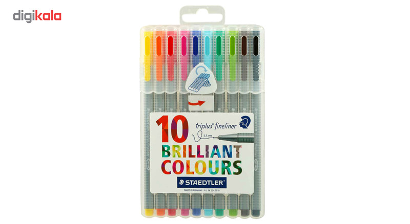 روان نویس 10 رنگ استدلر مدل Triplus Brilliant Colors روان نویس 10 رنگ استدلر مدل Triplus Brilliant Colors