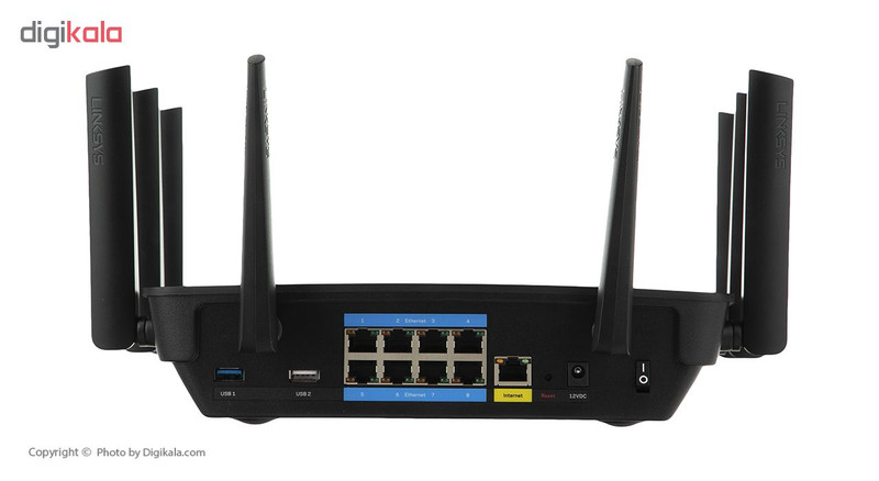 روتر بی‌ سیم گیگابایتی AC5400 از نوع MU-MIMO لینک سیس مدل EA9500-EU